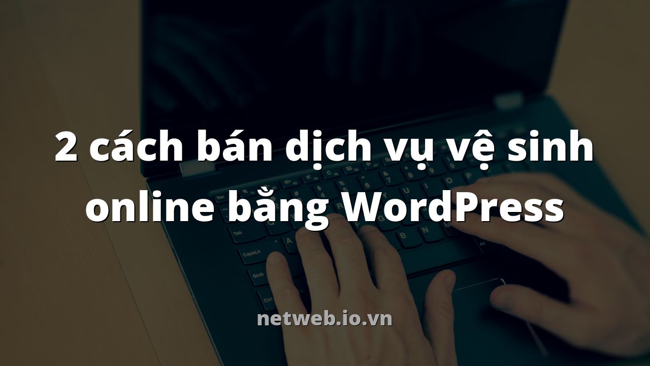 2 cách bán dịch vụ vệ sinh online bằng WordPress