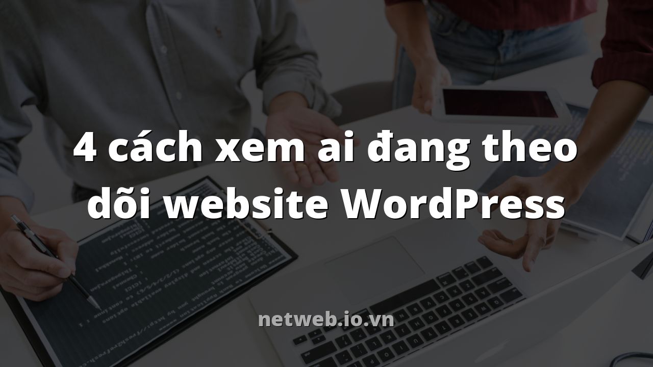 4 cách xem ai đang theo dõi website WordPress