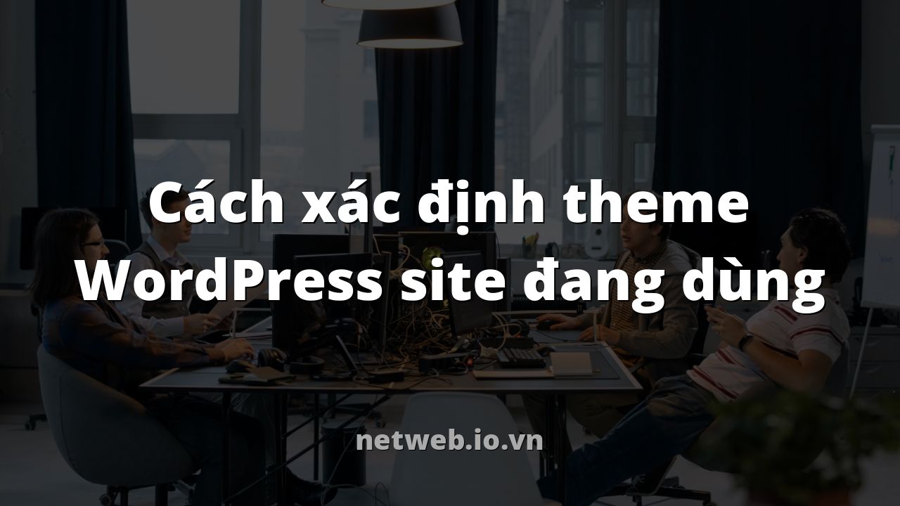 Cách xác định theme WordPress site đang dùng