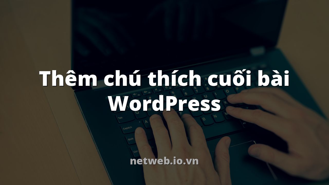 Thêm chú thích cuối bài WordPress