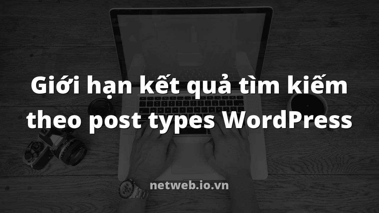 Giới hạn kết quả tìm kiếm theo post types WordPress