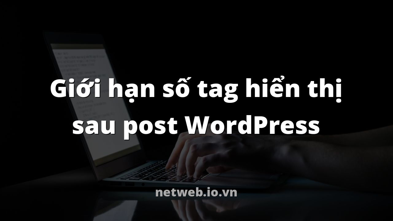 Giới hạn số tag hiển thị sau post WordPress