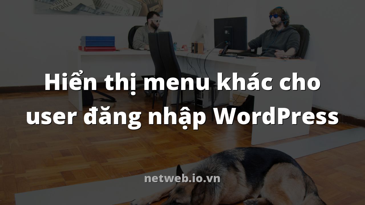Hiển thị menu khác cho user đăng nhập WordPress