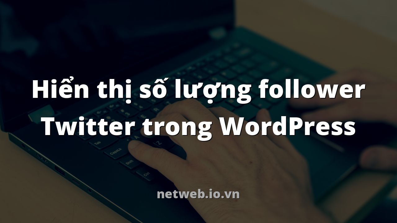 Hiển thị số lượng follower Twitter trong WordPress