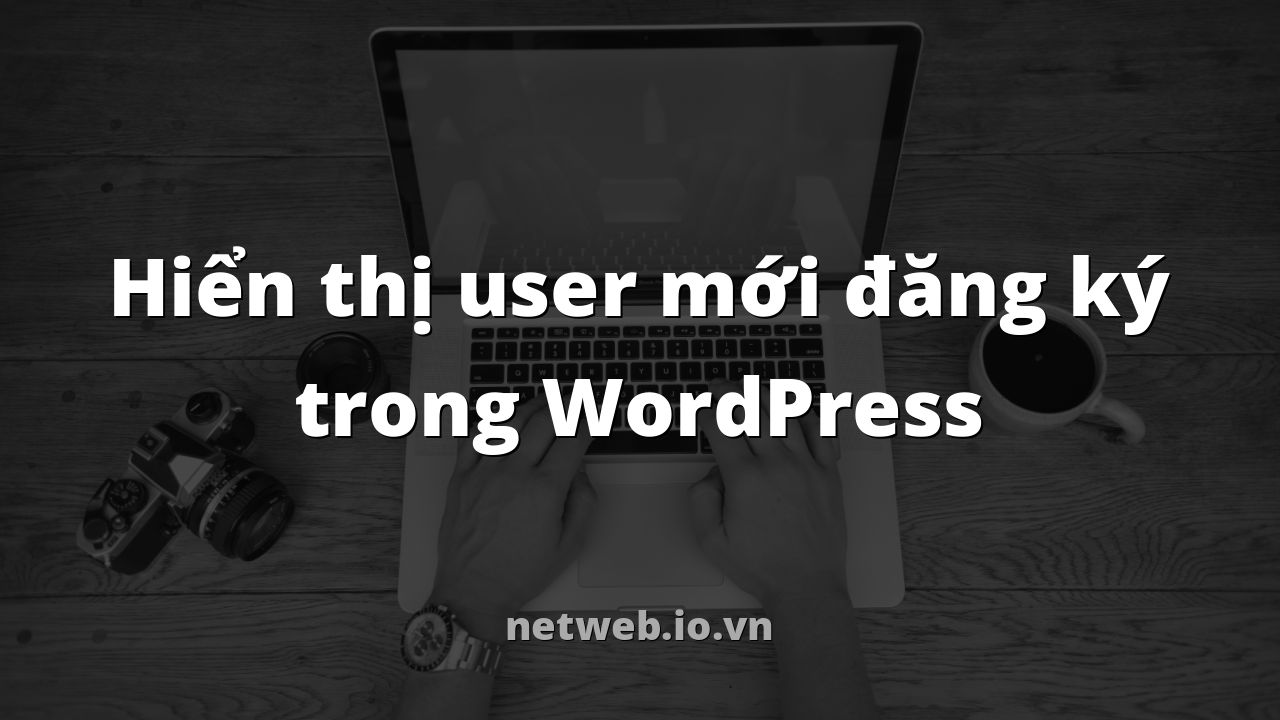 Hiển thị user mới đăng ký trong WordPress