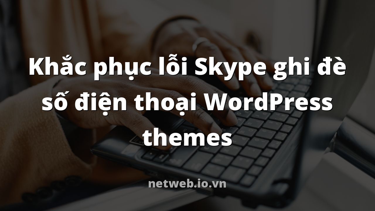 Khắc phục lỗi Skype ghi đè số điện thoại WordPress themes