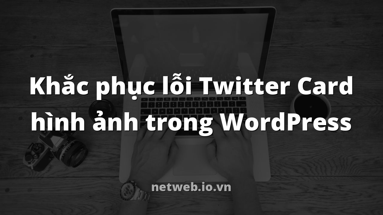Khắc phục lỗi Twitter Card hình ảnh trong WordPress