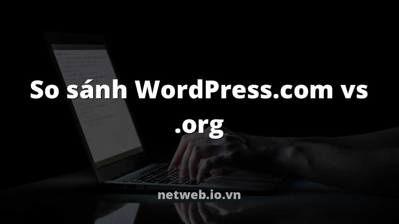So sánh WordPress.com vs .org