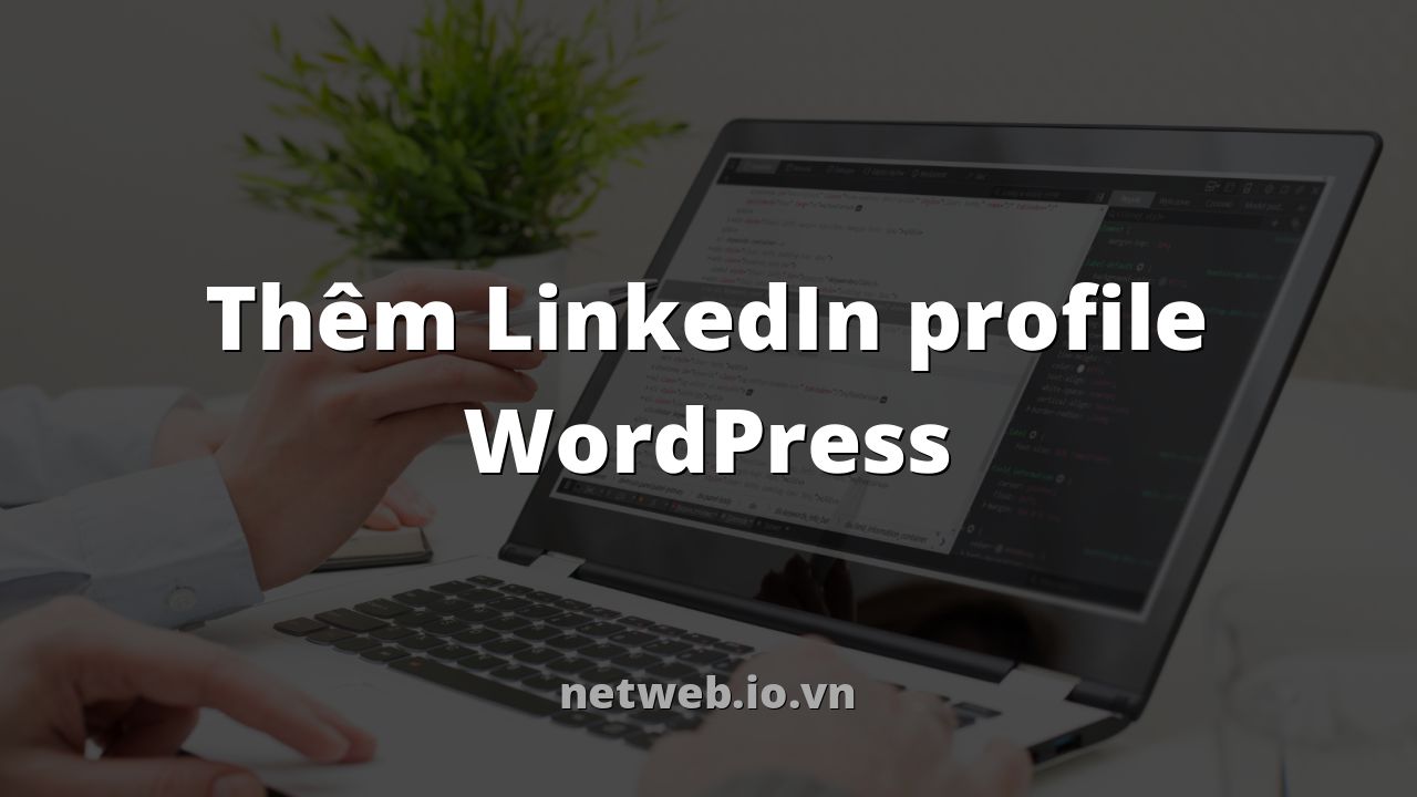 Thêm LinkedIn profile WordPress