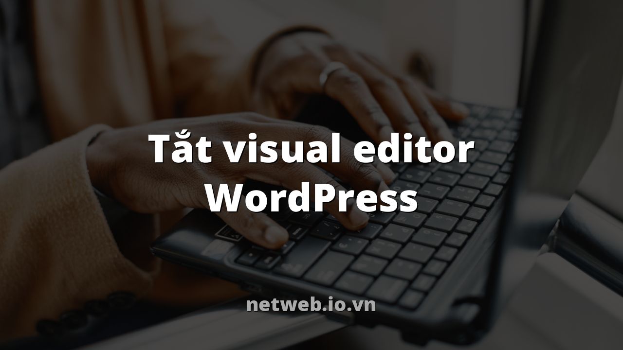 Tắt visual editor WordPress