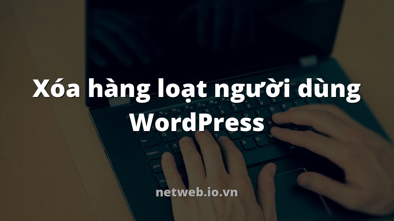 Xóa hàng loạt người dùng WordPress