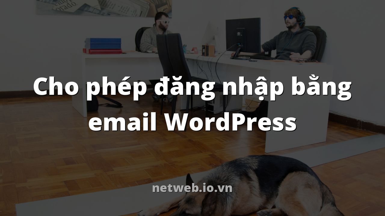 Cho phép đăng nhập bằng email WordPress