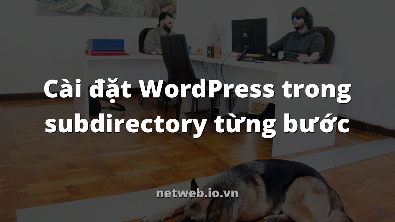 Cài đặt WordPress trong subdirectory từng bước