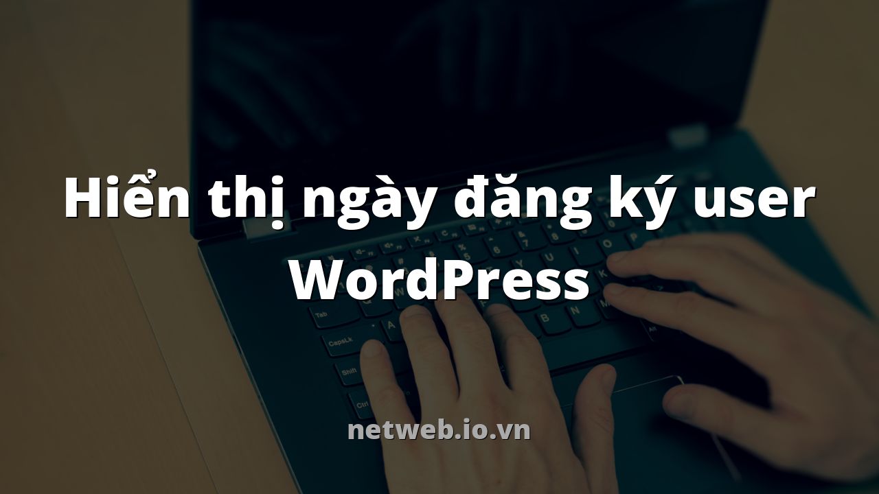 Hiển thị ngày đăng ký user WordPress