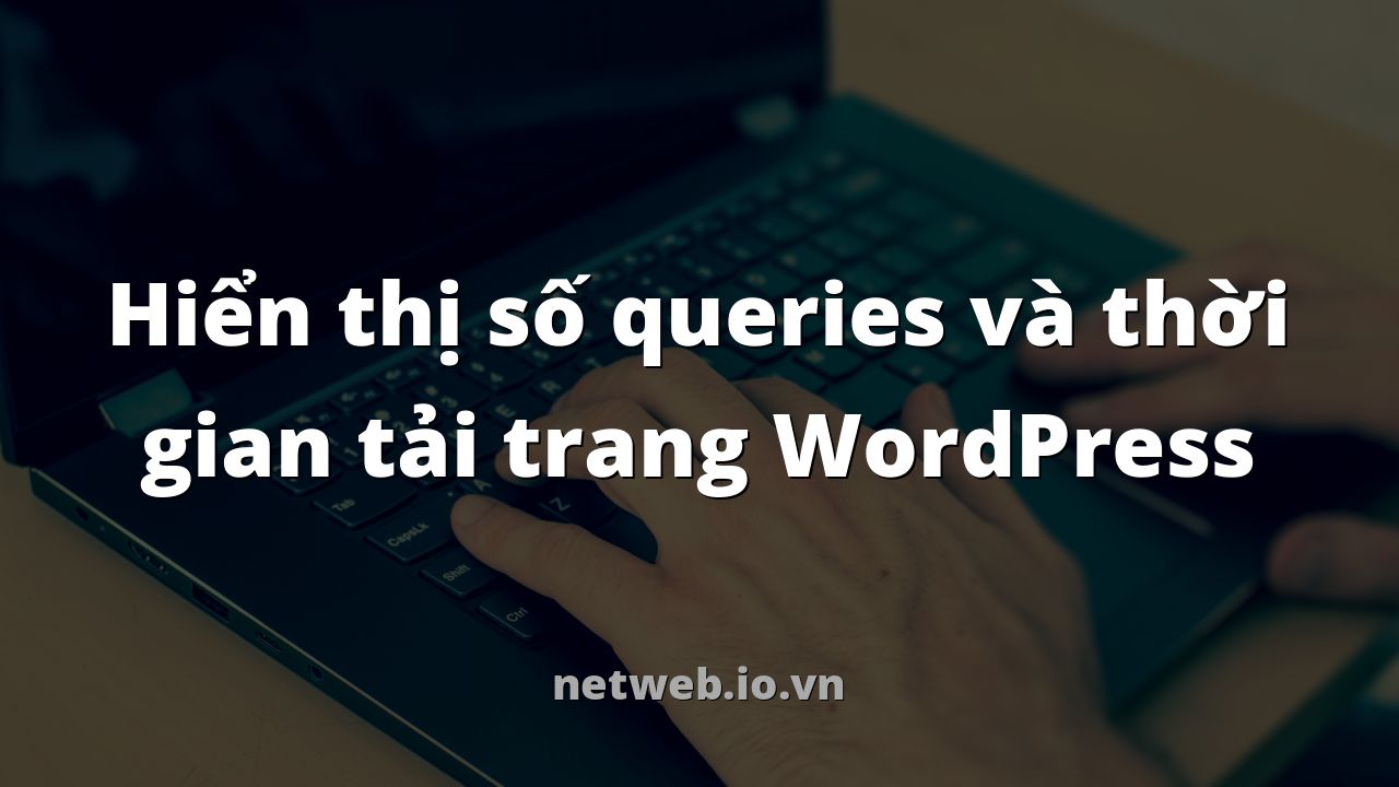 Hiển thị số queries và thời gian tải trang WordPress