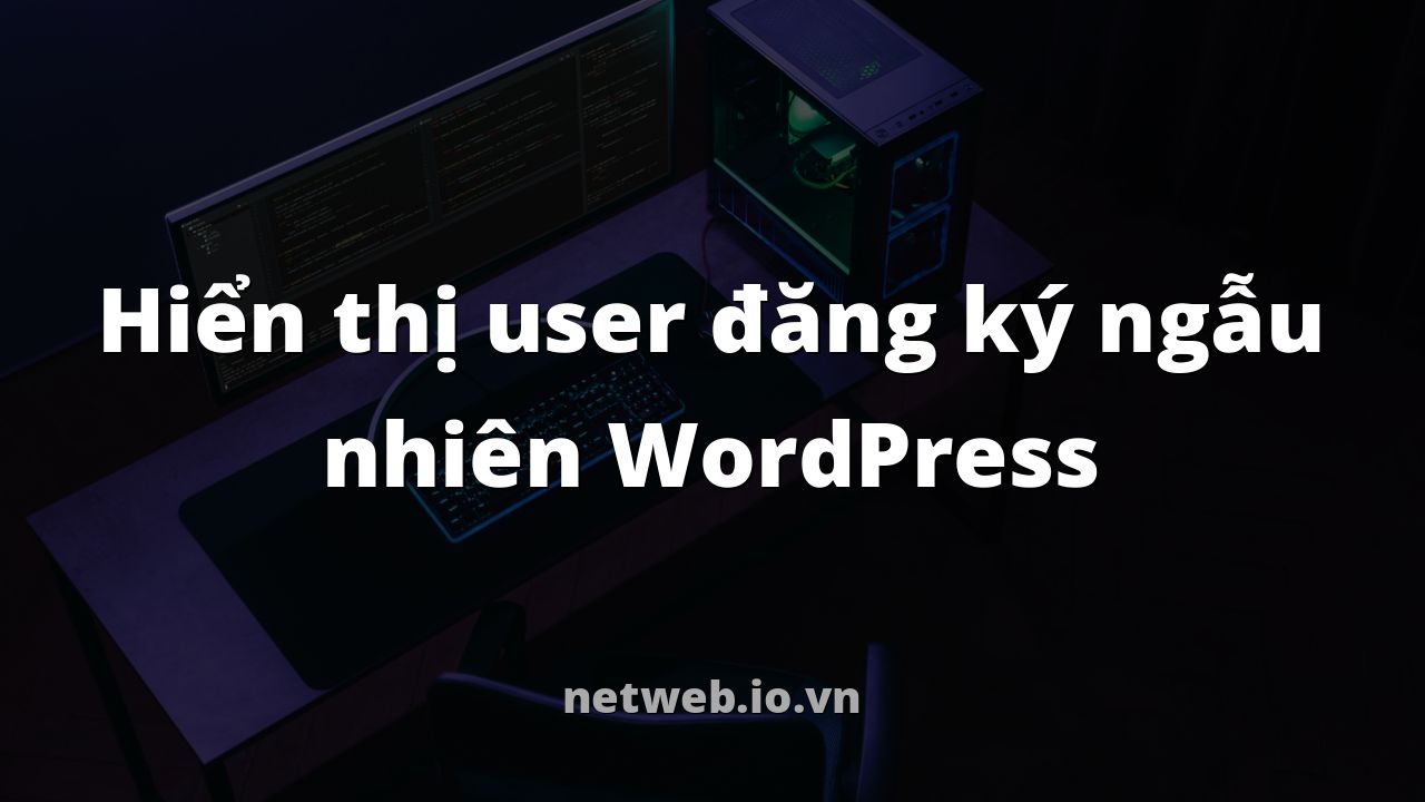 Hiển thị user đăng ký ngẫu nhiên WordPress