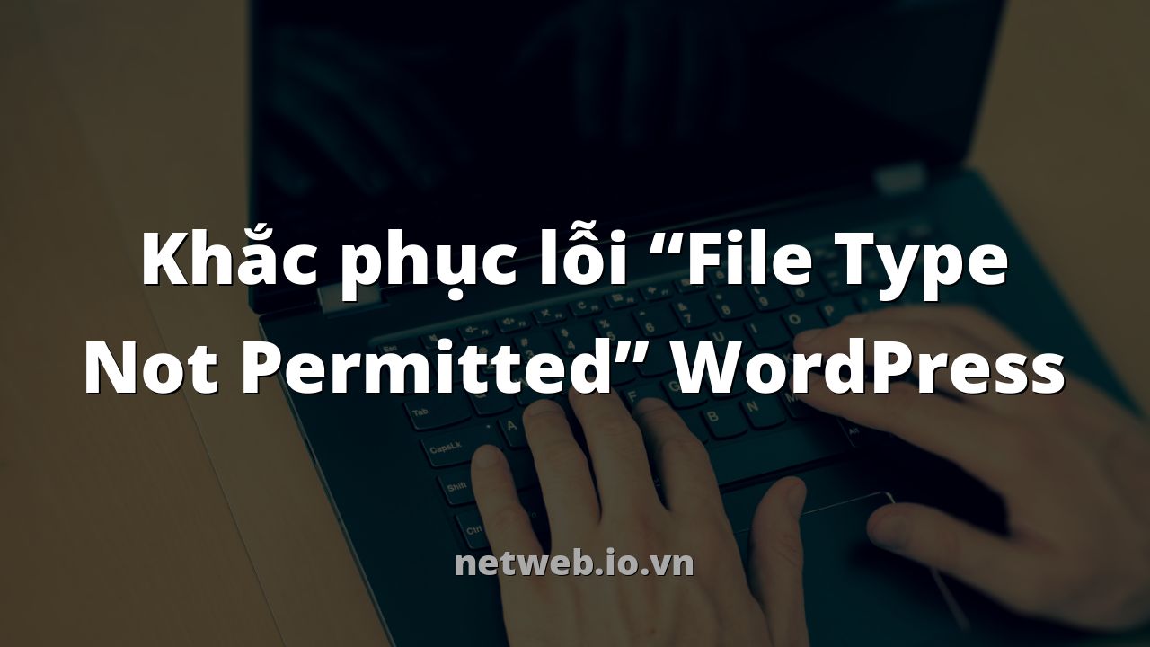 Khắc phục lỗi “File Type Not Permitted” WordPress