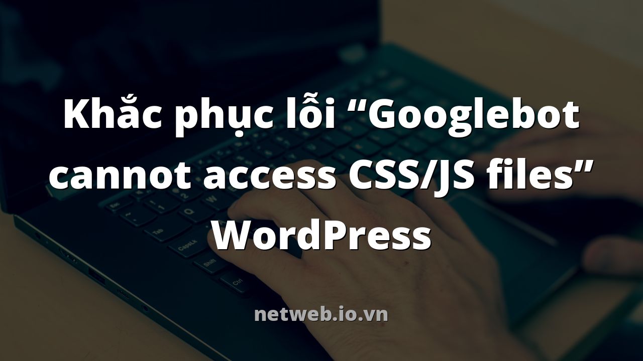Khắc phục lỗi “Googlebot cannot access CSS/JS files” WordPress