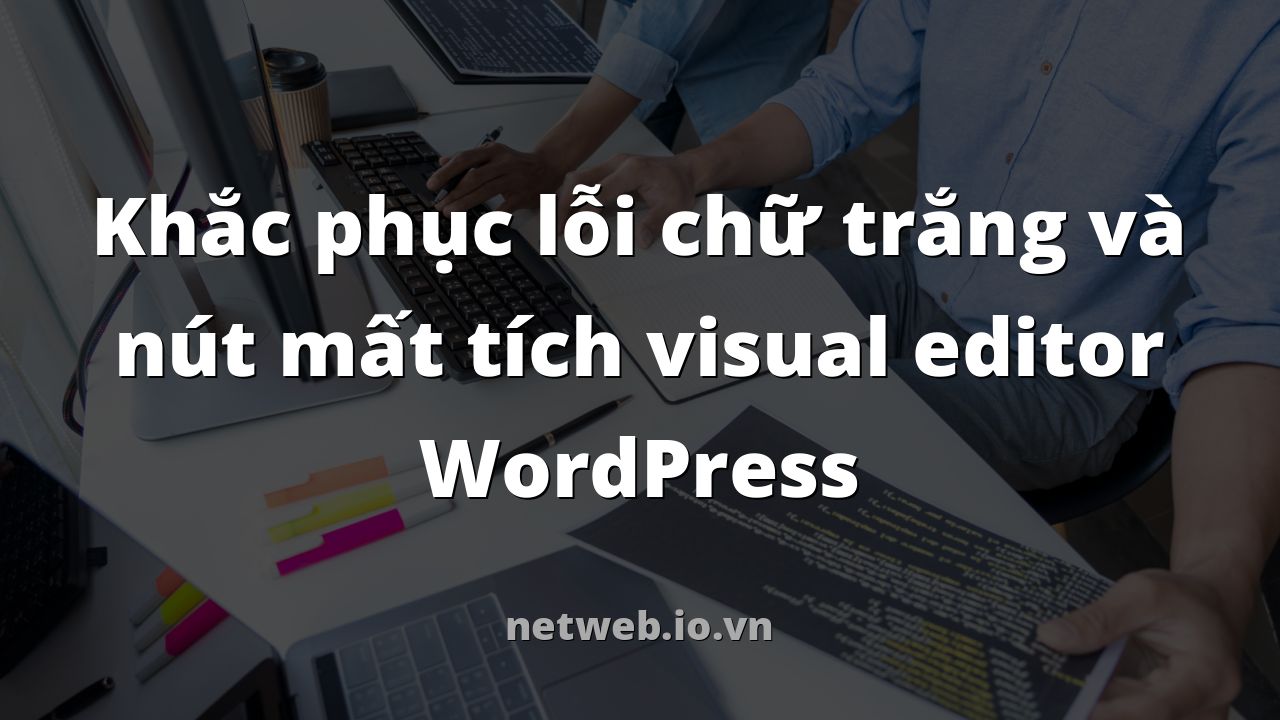Khắc phục lỗi chữ trắng và nút mất tích visual editor WordPress