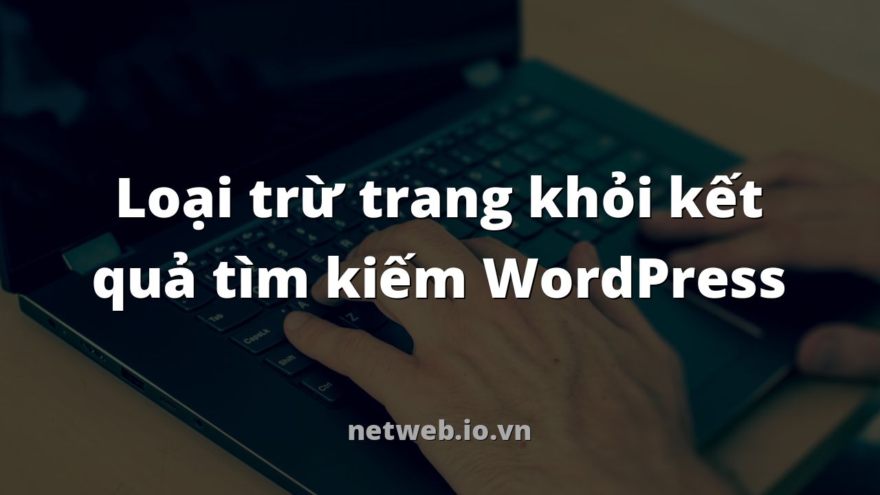 Loại trừ trang khỏi kết quả tìm kiếm WordPress