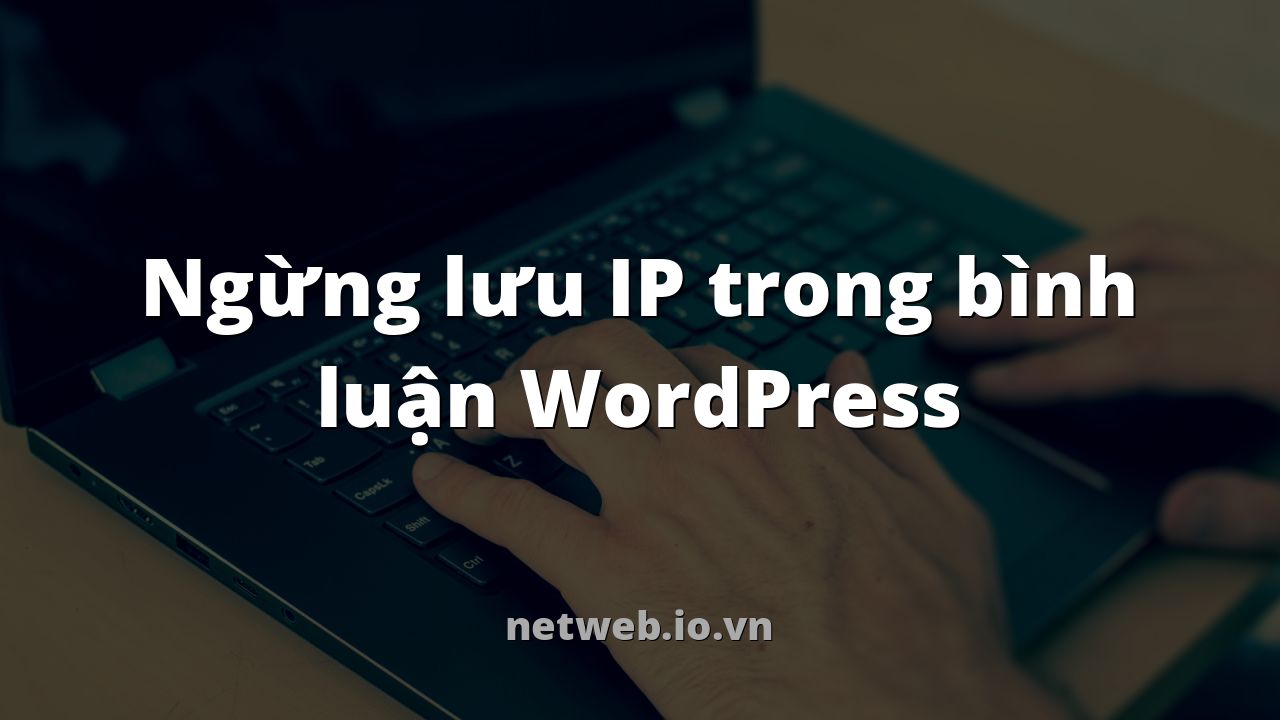 Ngừng lưu IP trong bình luận WordPress