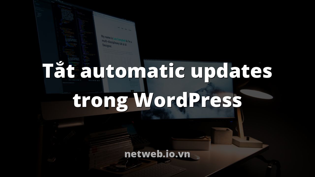 Tắt automatic updates trong WordPress
